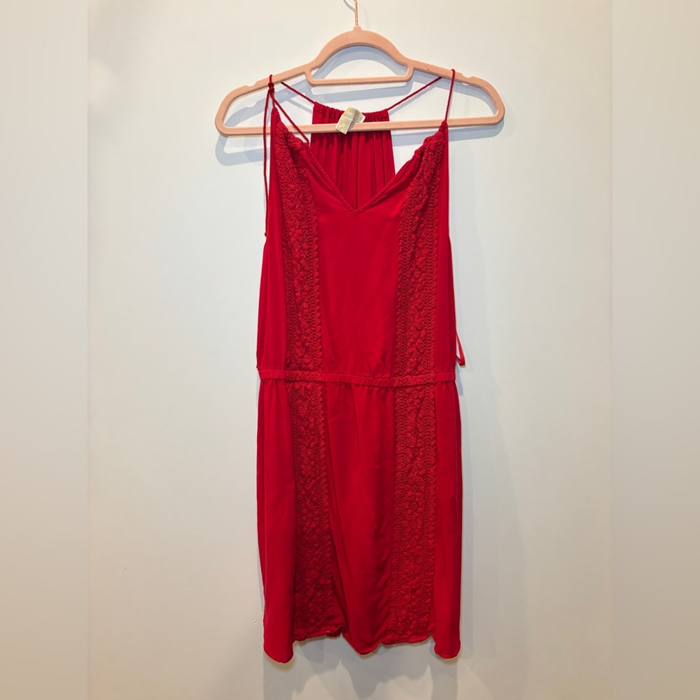12$ ADD ON! Michael Kors Red Lace Dress
